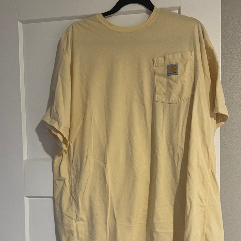 Carhartt Men's Soft Yellow Short Sleeve Tee